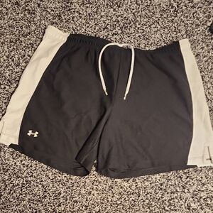 Under Armour Men's Black and Gray Athletic Shorts